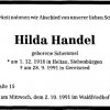 Schemmel Hilda 1918-1991 Todesanzeige